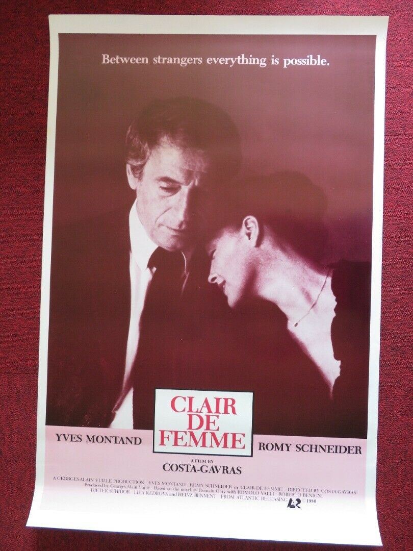 CLAIR DE FEMME / WOMANLIGHT US ONE SHEET ROLLED POSTER ROMY SCHNEIDER 1980