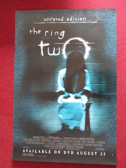 THE RING TWO DVD US ONE SHEET POSTER ROLLEDNAOMI WATTS SIMON BAKER 2005