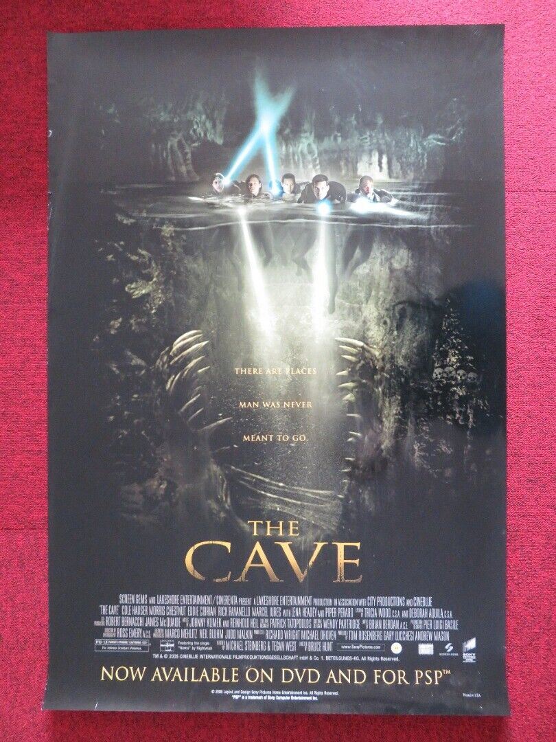 THE CAVE DVD US ONE SHEET POSTER ROLLED COLE HAUSER EDDIE CIBRIAN 2005