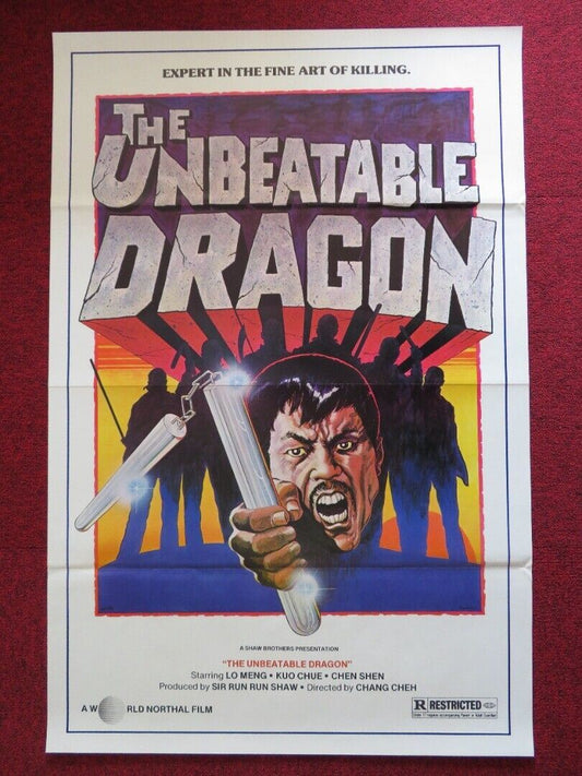 THE UNBEATABLE DRAGON / INVINCIBLE SHAOLIN  US ONE SHEET ROLLED POSTER 1978