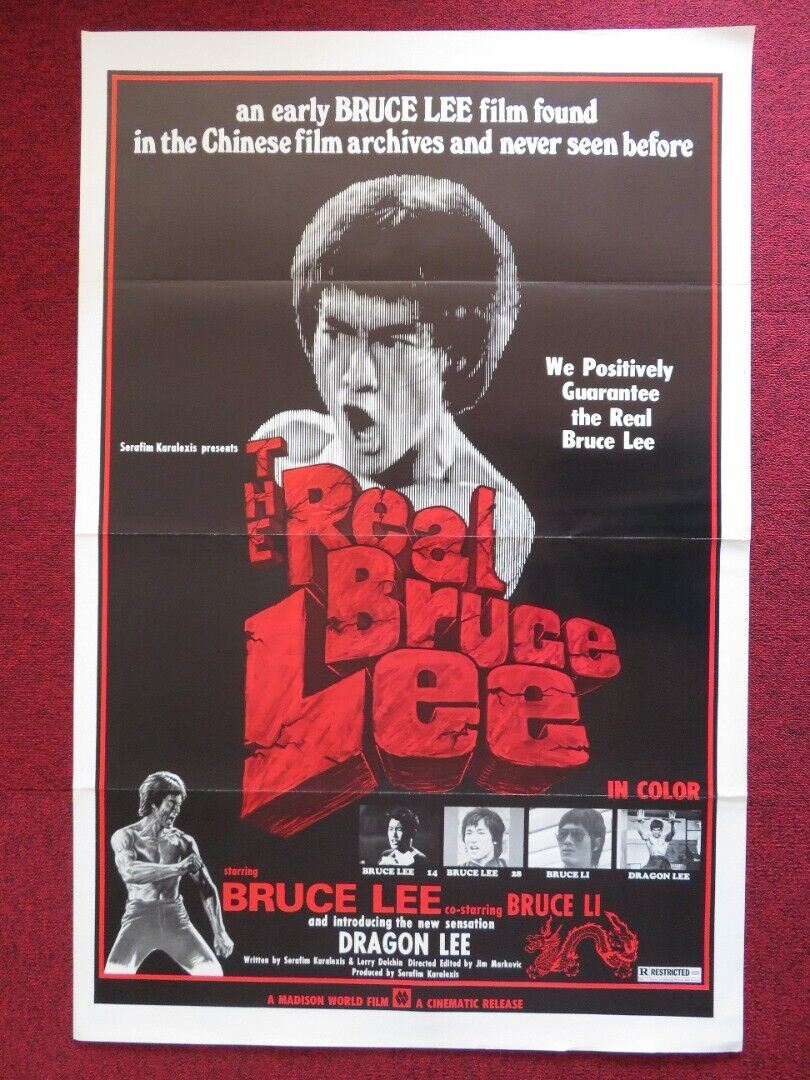 THE REAL BRUCE LEE - KUNG FU US ONE SHEET ROLLED POSTER BRUCE LEE 1977