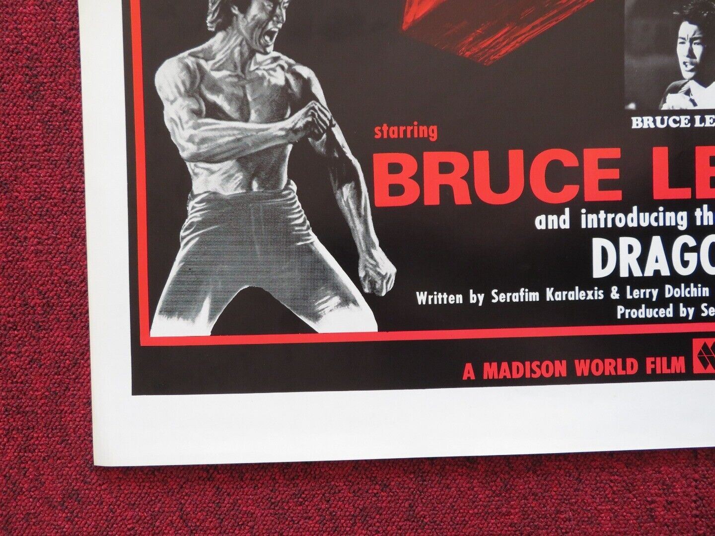 THE REAL BRUCE LEE - KUNG FU US ONE SHEET ROLLED POSTER BRUCE LEE 1977