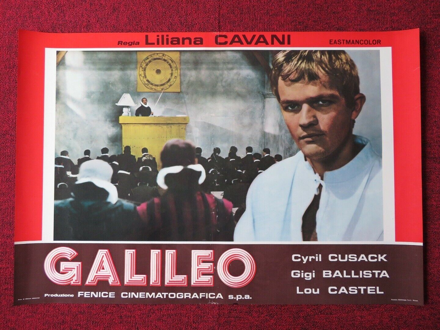 GALILEO - A  ITALIAN FOTOBUSTA POSTER CYRIL CUSACK GIGI BALLISTA 1968