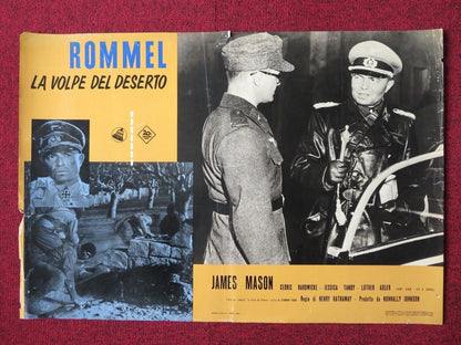 ROMMEL LA VOLPE DEL DESERTO/ THE DESERT FOX ITALIAN FOTOBUSTA POSTER JAMES MASON