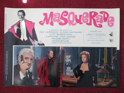 THE HONEY POT / MASQUERADE - D ITALIAN FOTOBUSTA POSTER REX HARRISON 1967