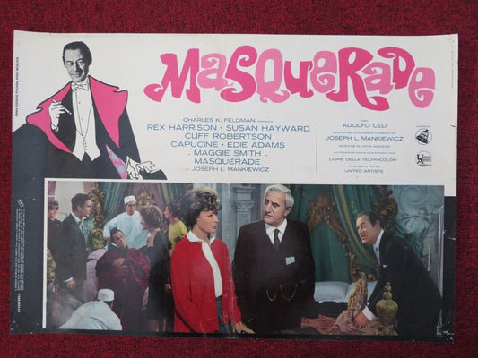 THE HONEY POT / MASQUERADE - E ITALIAN FOTOBUSTA POSTER REX HARRISON 1967