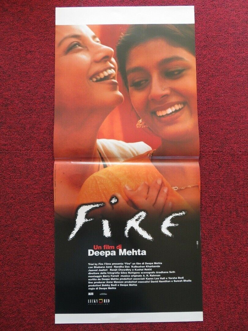 FIRE ITALIAN LOCANDINA (27.5"x12.5") POSTER DEEPA MEHTA 1998