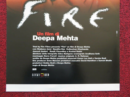 FIRE ITALIAN LOCANDINA (27.5"x12.5") POSTER DEEPA MEHTA 1998