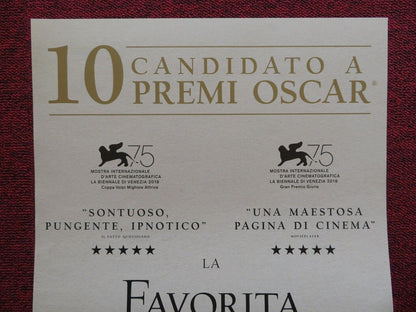 THE FAVOURITE ITALIAN LOCANDINA (27"x13") POSTER OLIVIA COLMAN EMMA STONE 2018