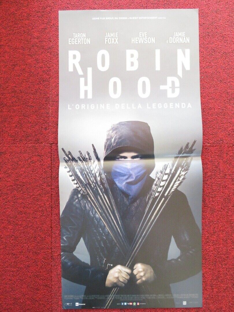 ROBIN HOOD ITALIAN LOCANDINA (26.5"x12.5") POSTER TARON EGERTON JAMIE FOXX 2018