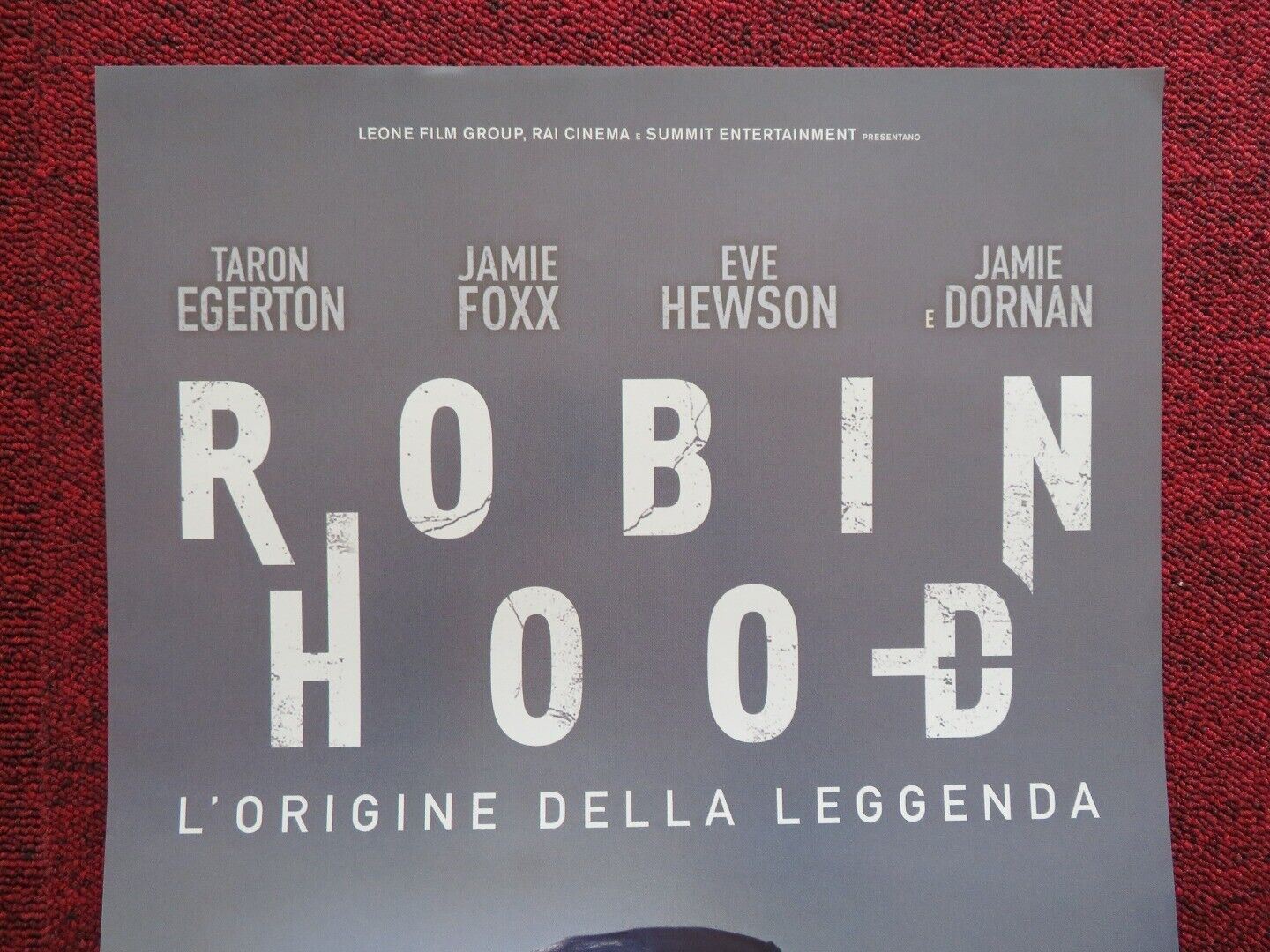 ROBIN HOOD ITALIAN LOCANDINA (26.5"x12.5") POSTER TARON EGERTON JAMIE FOXX 2018