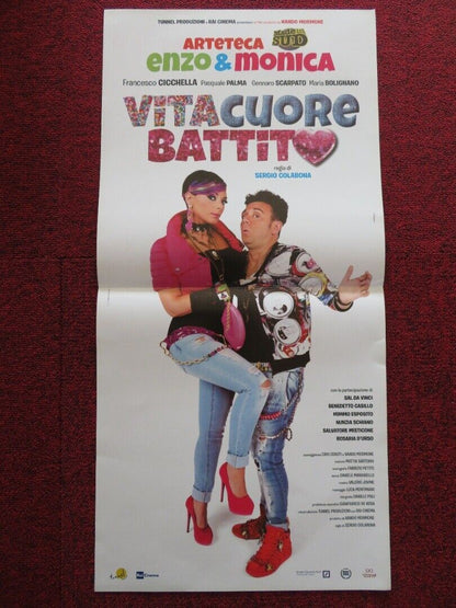 VITA, CUORE, BATTITO ITALIAN LOCANDINA (27"x13") POSTER ENZO LUPPARIELLO 2016