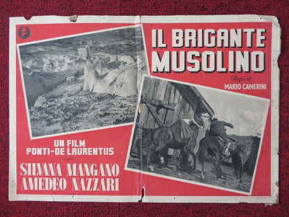 IL BRICANTE MUSOLINO / OUTLAW GIRL - A ITALIAN FOTOBUSTA POSTER SILVANA MANGANO