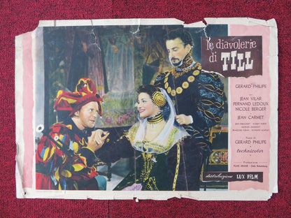 LE DIAVOLERIE DI TILL / BOLD ADVENTURE - A ITALIAN FOTOBUSTA POSTER 1956