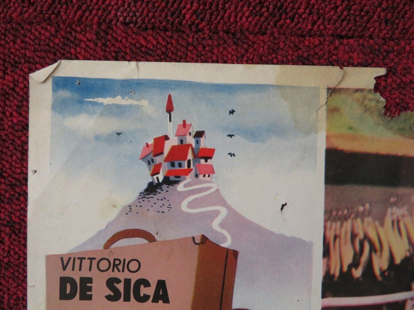 TEMPO DI VILLEGGIATURA / TIME OF VACATION - A ITALIAN FOTOBUSTA POSTER 1956