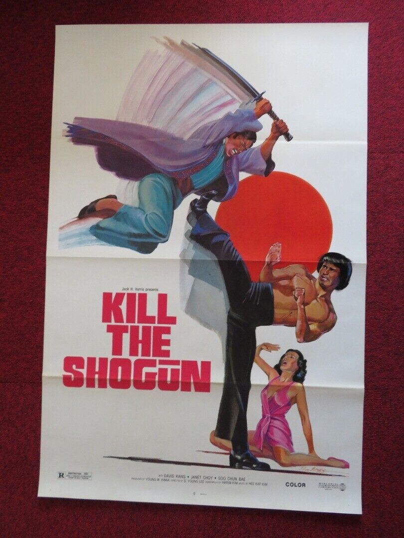 KILL THE SHOGUN - KUNG FU US ONE SHEET ROLLED POSTER DAVID KANG JANET CHOW 1975