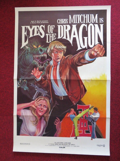 EYES OF THE DRAGON / DESPERATE TARGET - KUNG FU US ONE SHEET ROLLED POSTER 1980