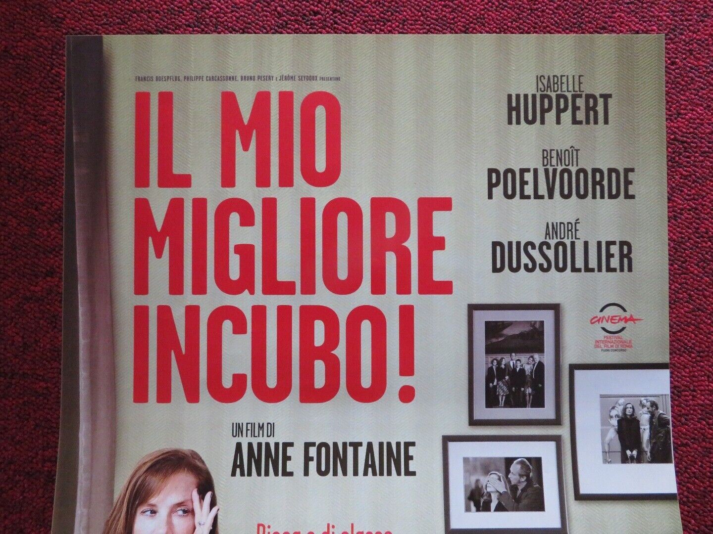 MY WORST NIGHTMARE ITALIAN LOCANDINA (27"x12.5") POSTER ISABELLE HUPPERT 2011