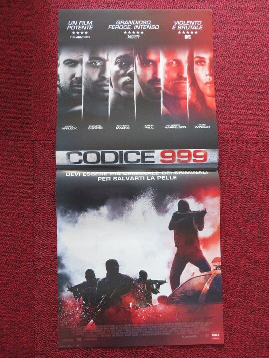 CODICE 999 / TRIPLE 9 ITALIAN LOCANDINA (27"x12.5") POSTER CASEY AFFLECK 2015