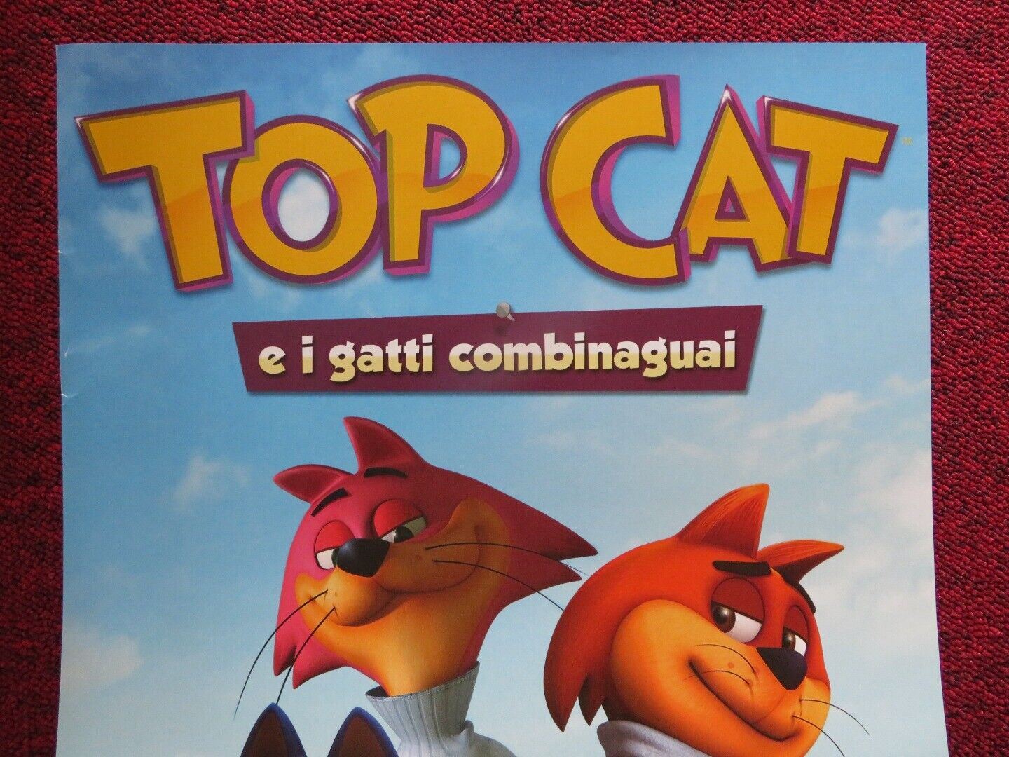 TOP CAT BEGINS ITALIAN LOCANDINA (27"x12.5") POSTER JASON HARRIS 2015