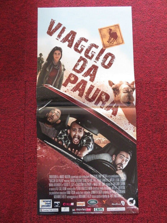 VIAGGIO DA PAURA / FROM A TO B  ITALIAN LOCANDINA (27"x12.5") POSTER F ALBUT '14