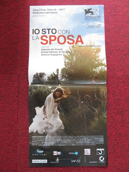 IO STO CON LA SPOSA ITALIAN LOCANDINA (27"x13") POSTER TASNEEM FARED 2014