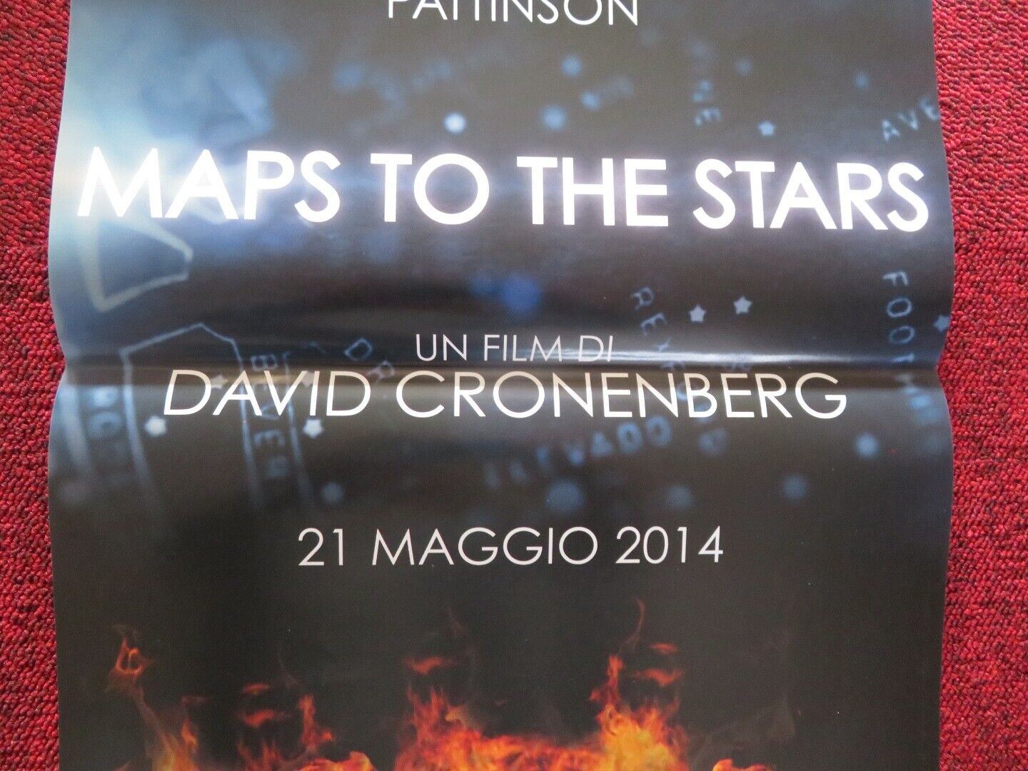 MAPS TO THE STARS ITALIAN LOCANDINA (27"x12.5") POSTER JULIANNE MOORE 2014