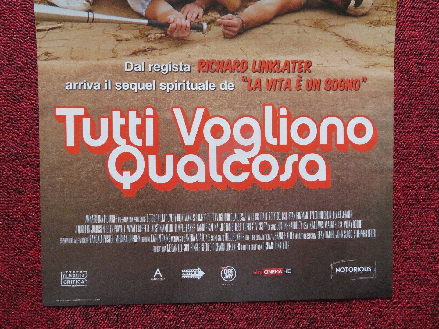 TUTTI VOGLIONO QUALCOSA ITALIAN LOCANDINA (27"x12.5") POSTER BLAKE JENNER 2016