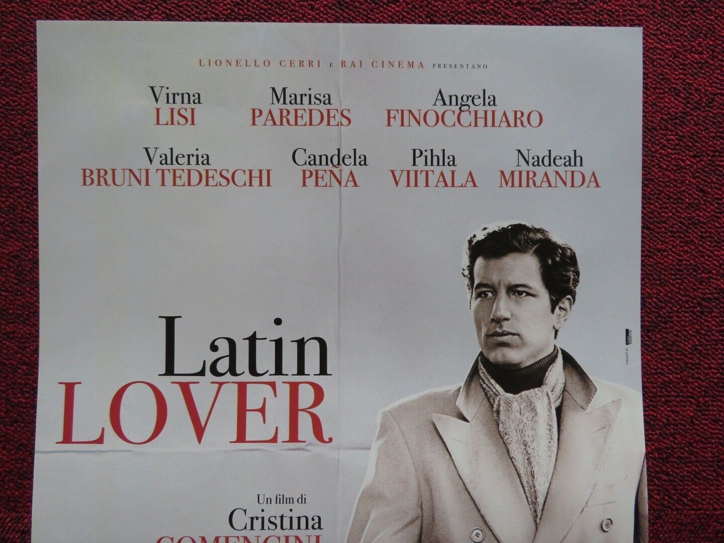 LATIN LOVER ITALIAN LOCANDINA (27"x12.5") POSTER VIRNA LISI 2015