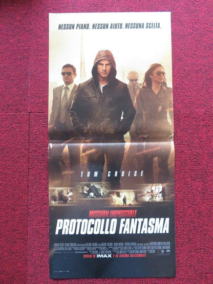 MISSION: IMPOSSIBLE GHOST PROTOCOL ITALIAN LOCANDINA (27"x12.5") POSTER 2011