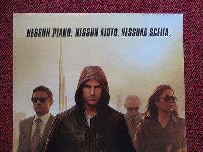 MISSION: IMPOSSIBLE GHOST PROTOCOL ITALIAN LOCANDINA (27"x12.5") POSTER 2011