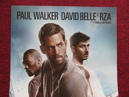 BRICK MANSIONS ITALIAN LOCANDINA (27"x12.5") POSTER PAUL WALKER DAVID BELLE 2013