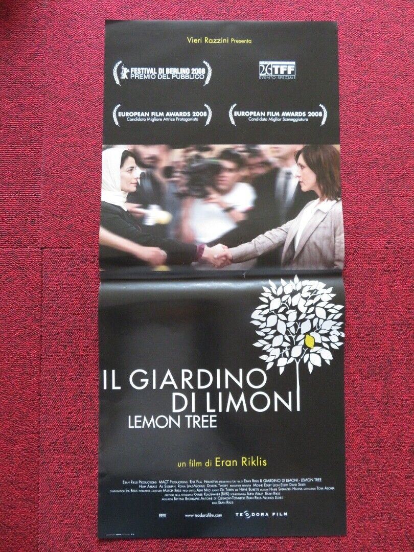 IL GIARDINO DE LIMONI / LEMON TREE ITALIAN LOCANDINA (27"x12.5") POSTER 2008