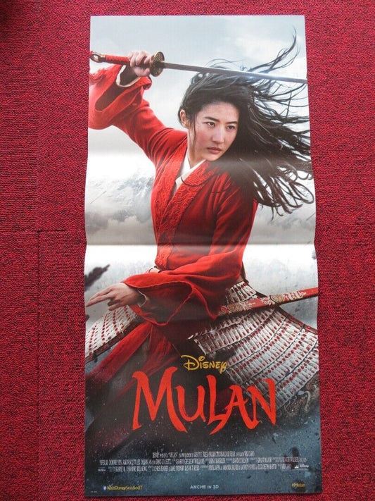 MULAN ITALIAN LOCANDINA (27"x12.5") POSTER DISNEY LIU YIFEI 2020