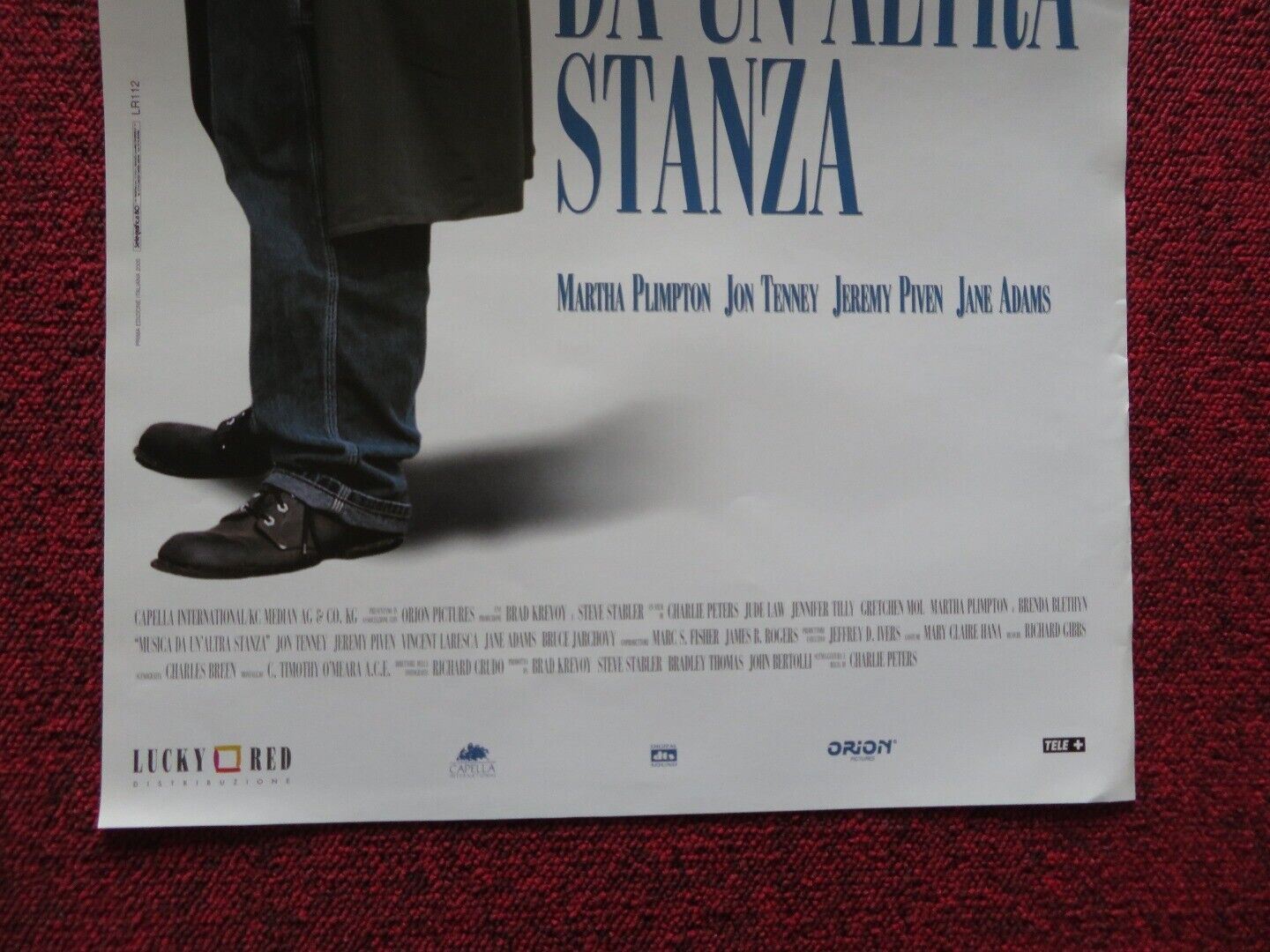 MUSIC FROM ANOTHER ROOM ITALIAN LOCANDINA (26"x13") POSTER JUDE LAW 1998