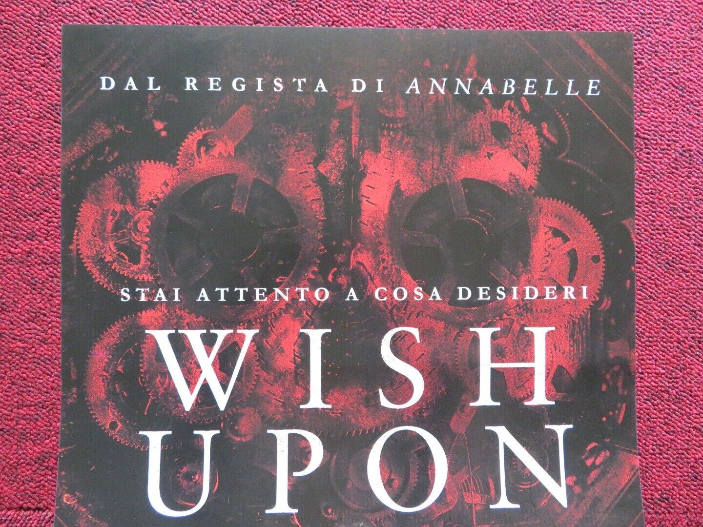 WISH UPON ITALIAN LOCANDINA (27"x12.5") POSTER JOEY KING 2017