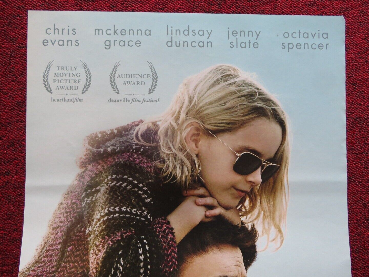 GIFTED ITALIAN LOCANDINA (27"x13") POSTER CHRIS EVANS MCKENNA GRACE 2017