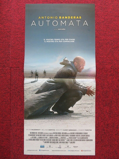 AUTOMATA ITALIAN LOCANDINA (27"x12.5") POSTER ANTONIO BANDERAS 2013