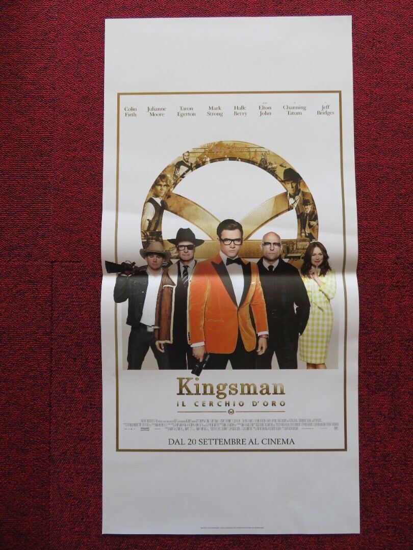 KINGSMAN: THE GOLDEN CIRCLE ITALIAN LOCANDINA (27"x13") POSTER C FIRTH 2017