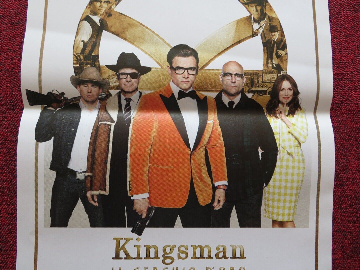 KINGSMAN: THE GOLDEN CIRCLE ITALIAN LOCANDINA (27"x13") POSTER C FIRTH 2017