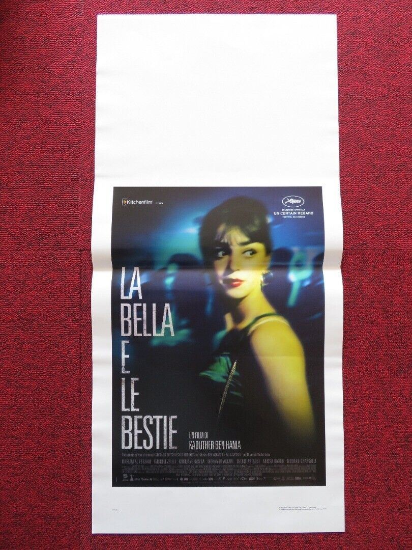 LA BELLA E LE BESTIE ITALIAN LOCANDINA (27.5"x13") POSTER MARIAM AL FERJANI 2017