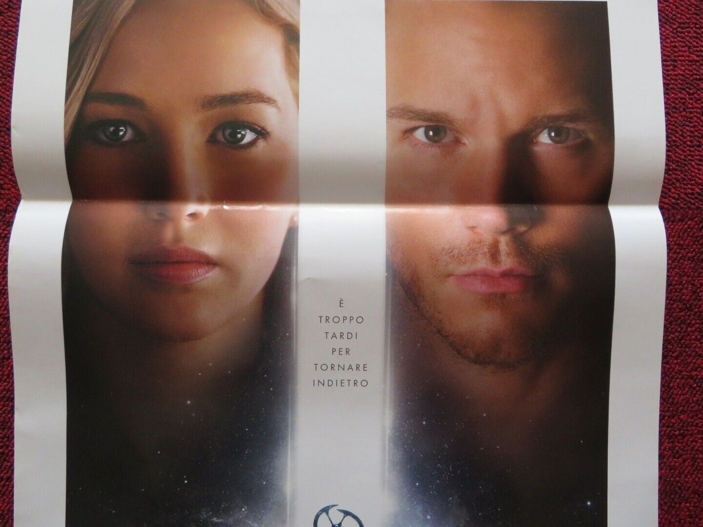 PASSENGERS ITALIAN LOCANDINA (27.5"x13") POSTER JENNIFER LAWRENCE 2016