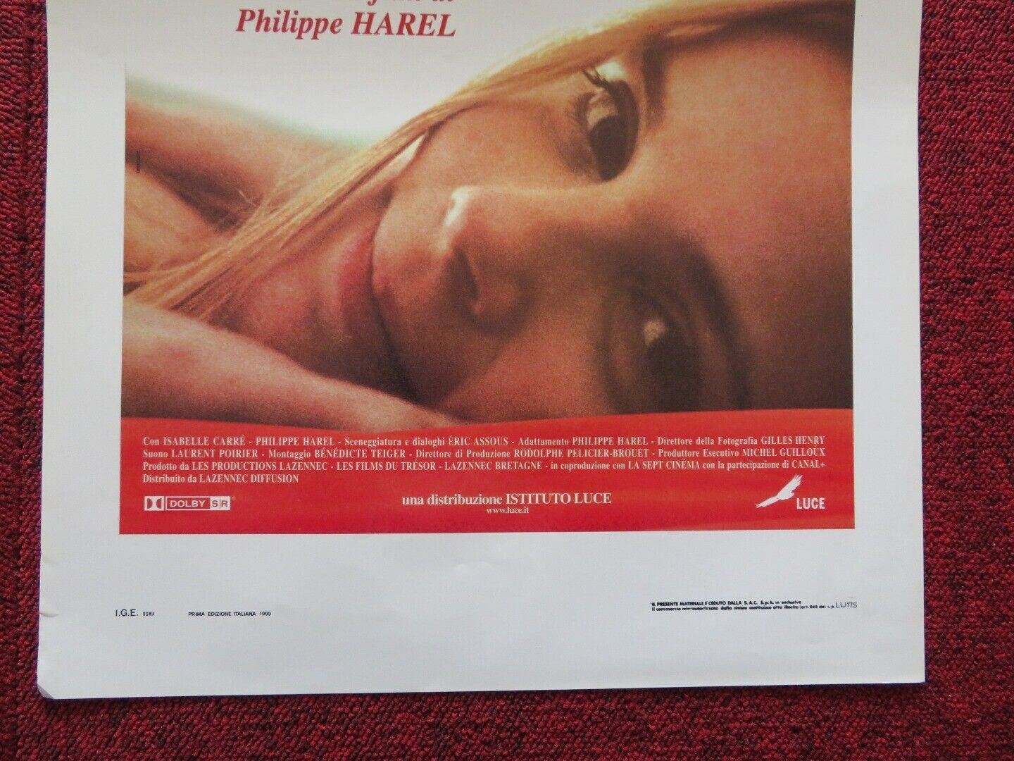 LA DONNA PROIBITA / the banned woman ITALIAN LOCANDINA (27.5"x13") POSTER 1999