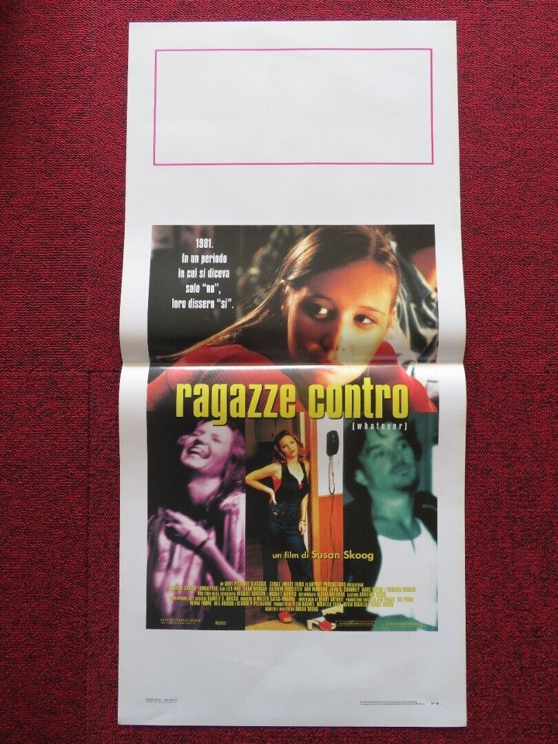 RAGAZZE CONTRO / whatever ITALIAN LOCANDINA (27.5"x13") POSTER LIZA WEIL 1998