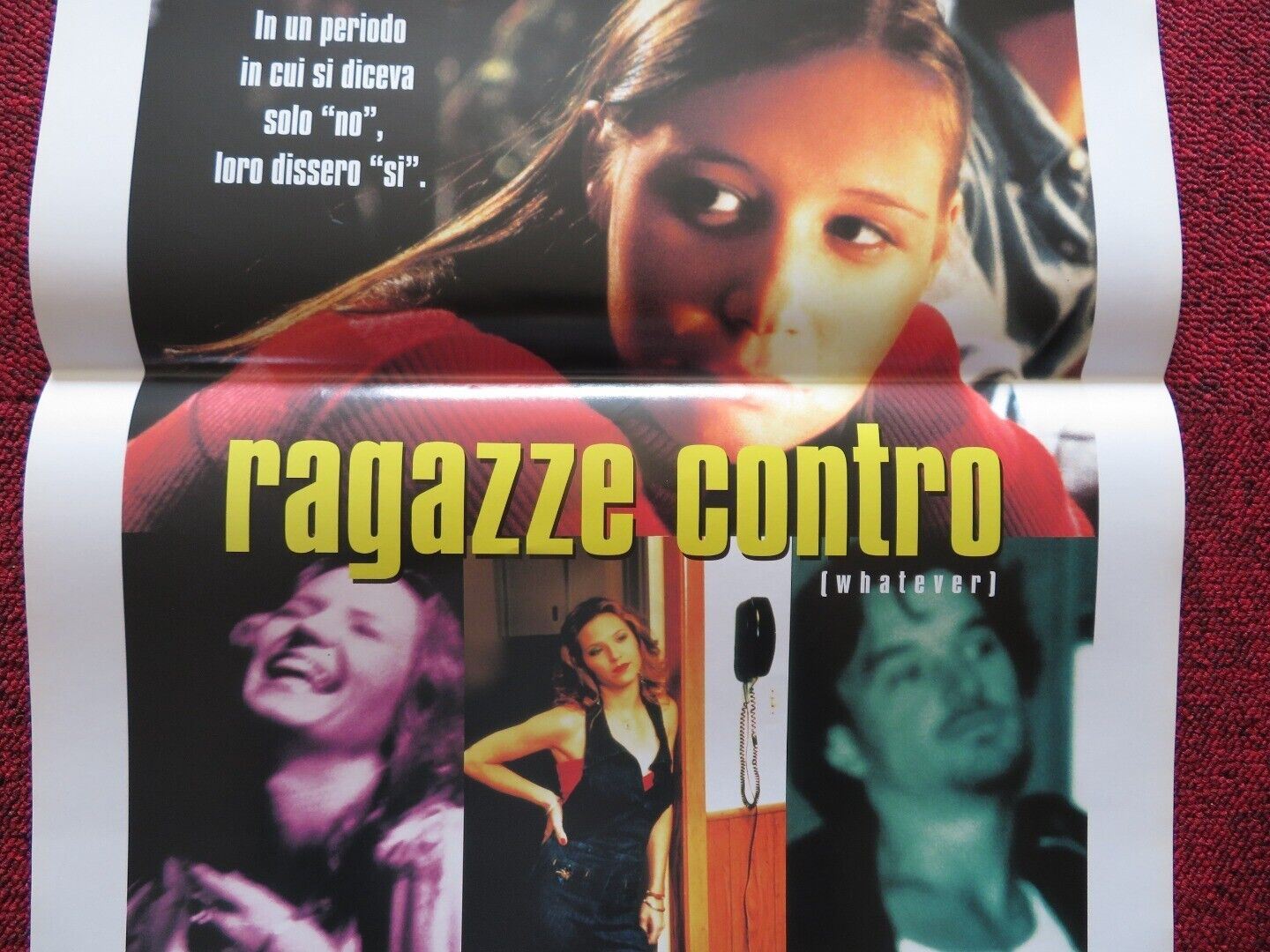 RAGAZZE CONTRO / whatever ITALIAN LOCANDINA (27.5"x13") POSTER LIZA WEIL 1998