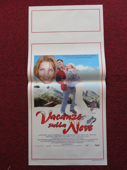 VACANZE SULLA NEVE ITALIAN LOCANDINA (27.5"x13") POSTER ATTILIO FONTANA 1999