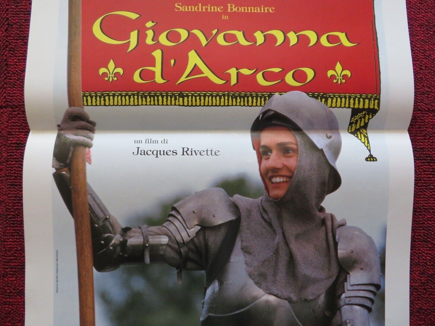 GIOVANNA D'ARCO SECONDA PARTE ITALIAN LOCANDINA (27.5"x13") POSTER 1995