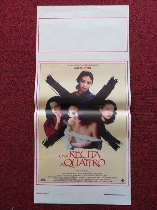 UNA RECITA A QUATTRO / the gang of four ITALIAN LOCANDINA (27.5"x13") POSTER '90