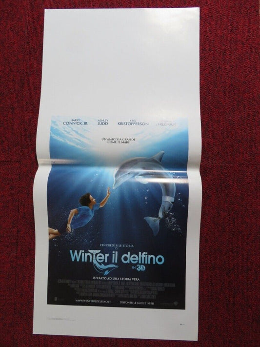 DOLPHIN TALE  ITALIAN LOCANDINA (27.5"x13") POSTER HARRY CONNICK JR. 2011