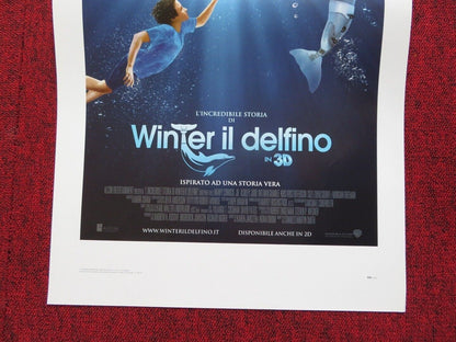 DOLPHIN TALE  ITALIAN LOCANDINA (27.5"x13") POSTER HARRY CONNICK JR. 2011